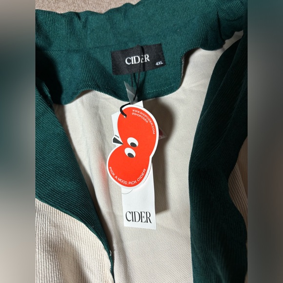 Cider Colorblock Cotton Blend shirt - Cream with Green, Red & Yellow Accents - Picture 2 of 2